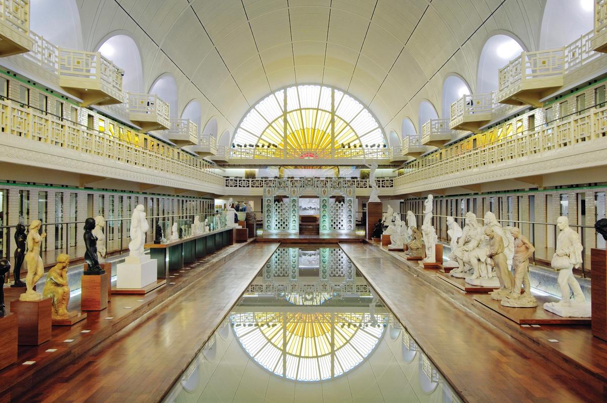 The converted 1930s baths complex has been expanded by the architect of the Musée d'Orsay in Paris, Jean-Paul Philippon Photo: Alain Leprince/MAIAD Roubaix