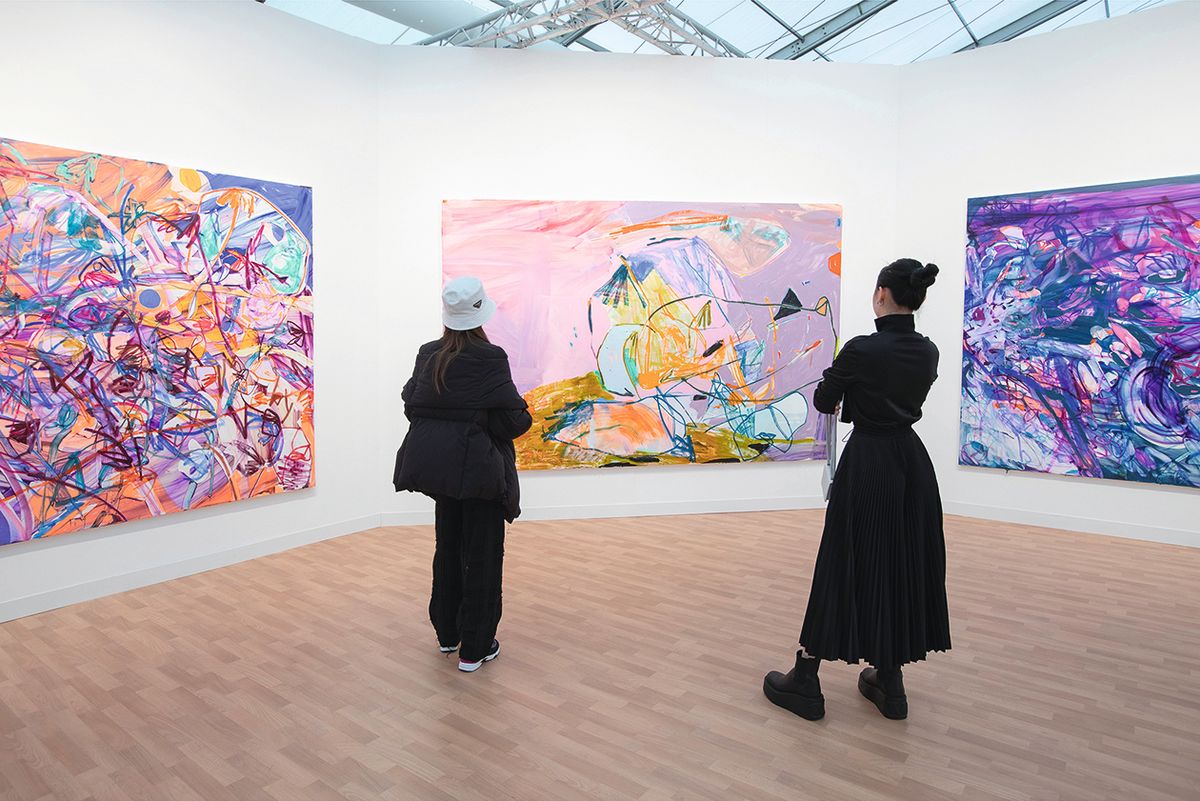 At last month’s Frieze London, all seven of Jadé Fadojutimi’s paintings at Gagosian sold
Photo: David Owens