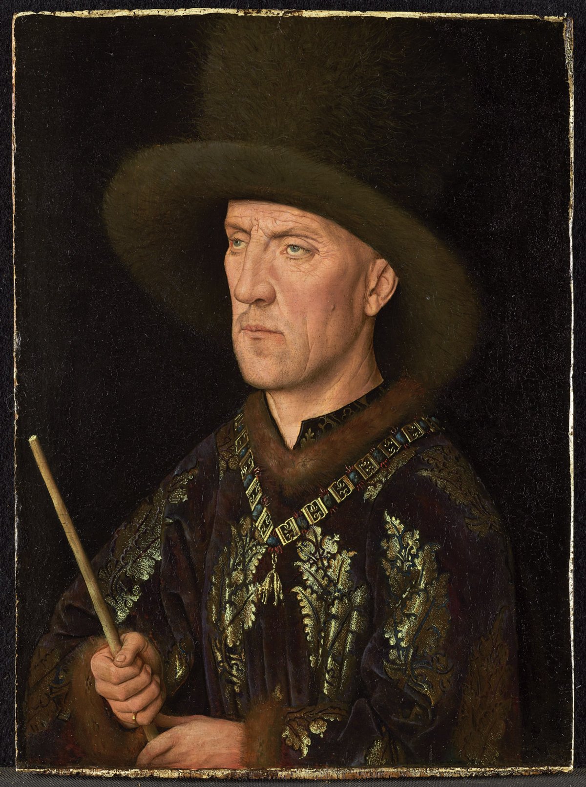 Jan van Eyck's newly restored Portrait of Baudouin de Lannoy (around 1435) Photo: Christoph Schmidt; courtesy of Staatliche Museen zu Berlin, Gemäldegalerie