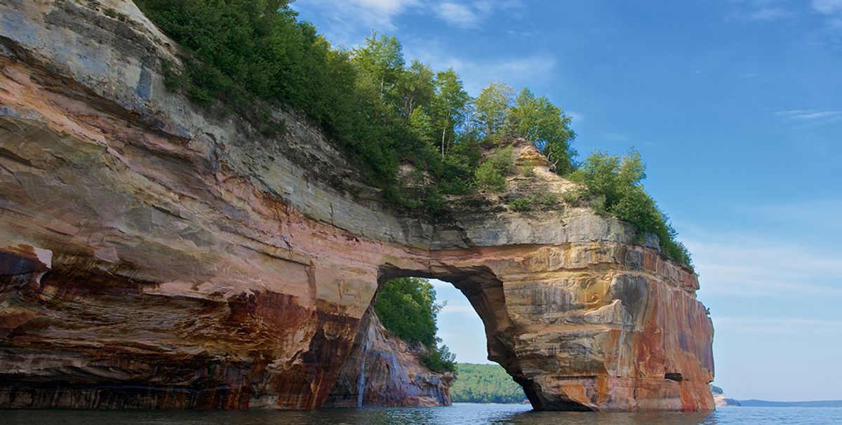 Pictured Rocks National Lakeshore in Alger County, Michigan © David Martin