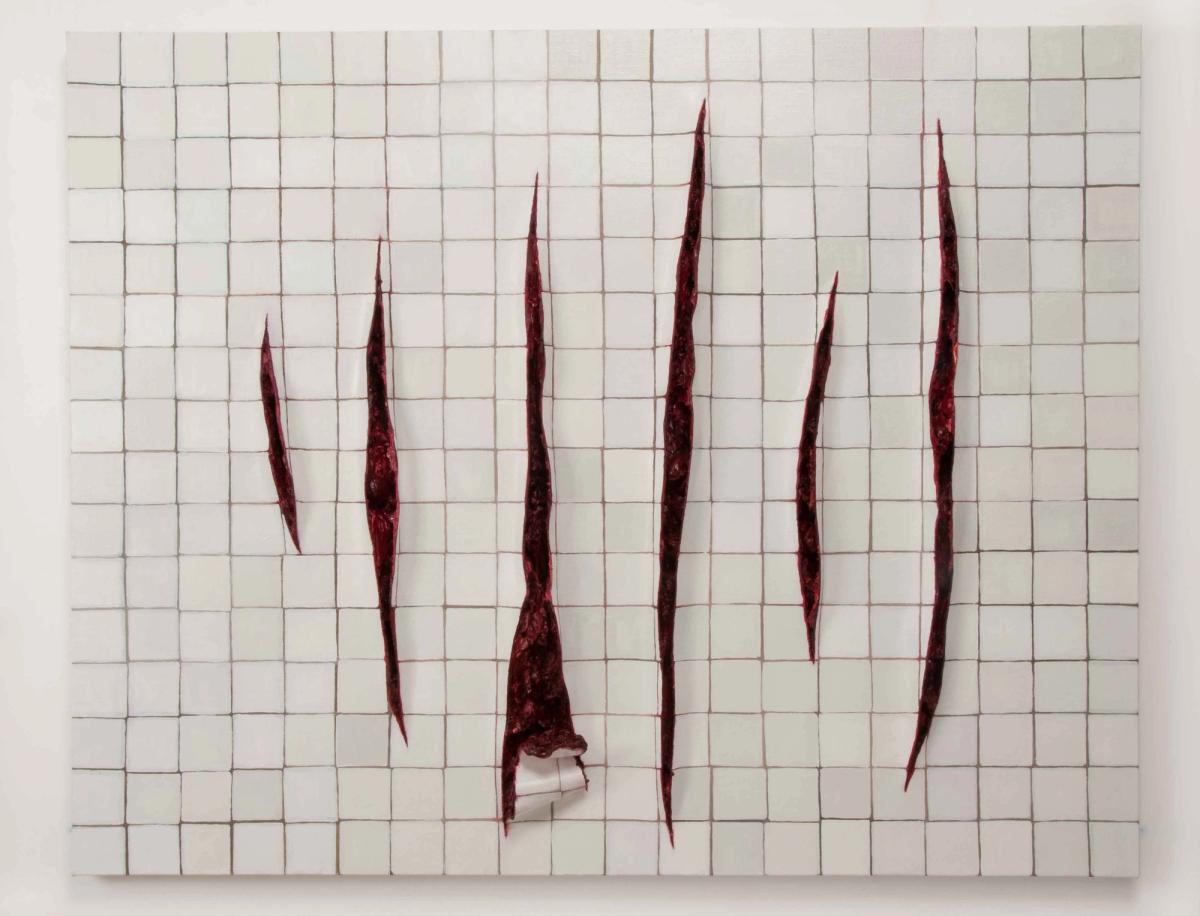 Adriana Varejão, Parede com incisões à la Fontana (Istambul) [Wall with Incisions à la Fontana (Istanbul)], 2011
© Adriana Varejão. Foto [Photo]: Vicente de Mello