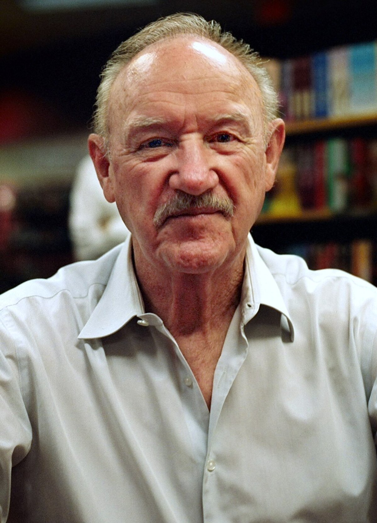 Gene Hackman at a book signing in 2008 Photo by Christopher Michael Little, via Wikimedia Commons