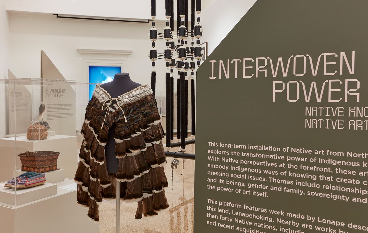 Installation view of Interwoven Power at the Montclair Art Museum, New Jersey Photo: Jason Wyche, Montclair Art Museum