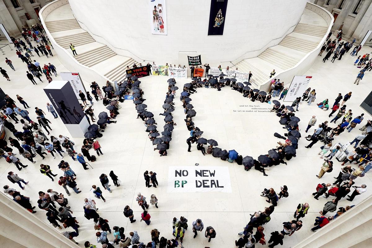 BP's annual contribution represents a very limited proportion of the museum’s overall income—less then 1% according to the campaign group BP or not BP? Photo courtesy of BP or not BP?