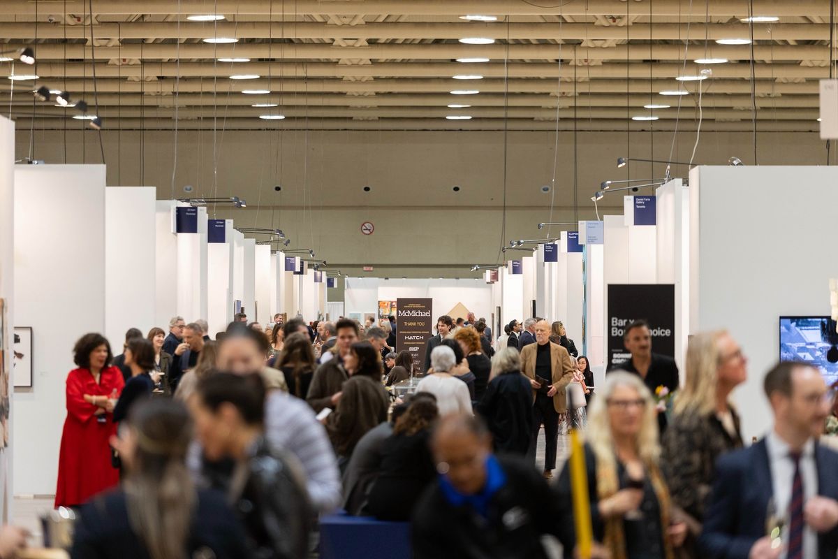 Visitors at the 2025 edition of Art Toronto Courtesy of Art Toronto. Photo: Ryan Emberley