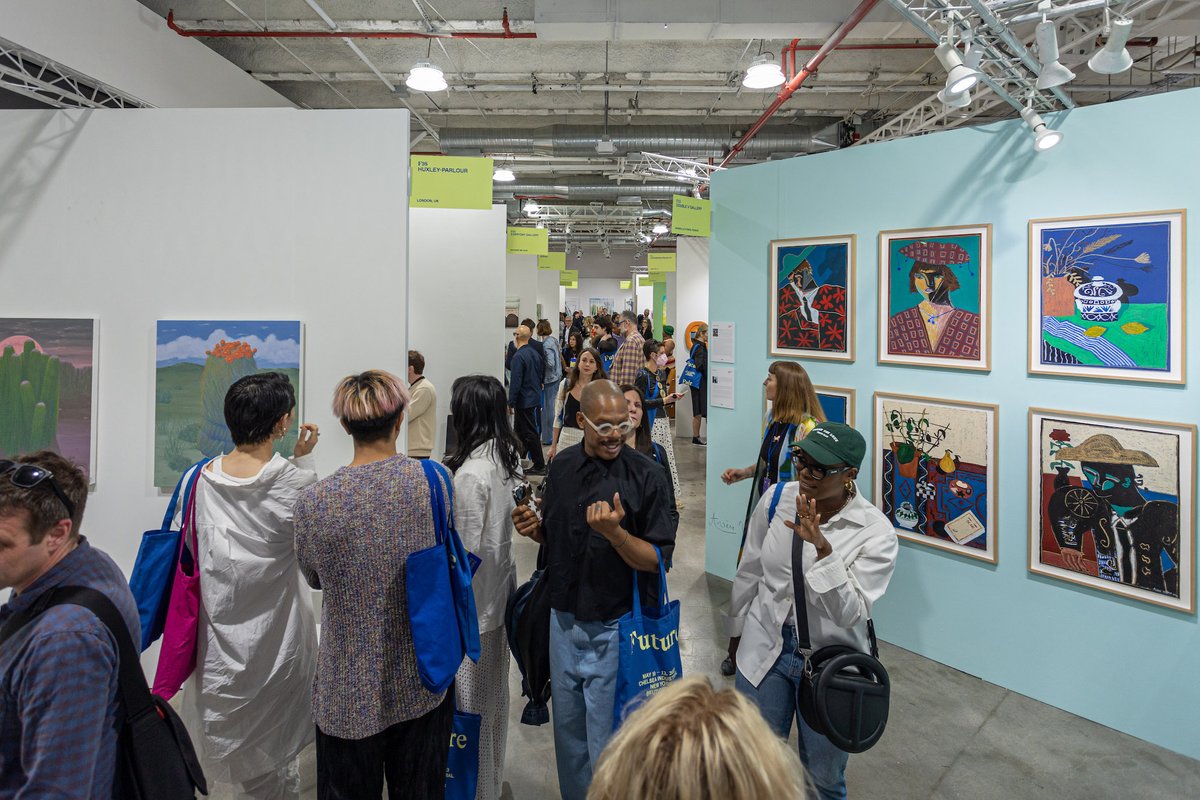 Visitors during Future Fair 2023's VIP preview Keenon Perry