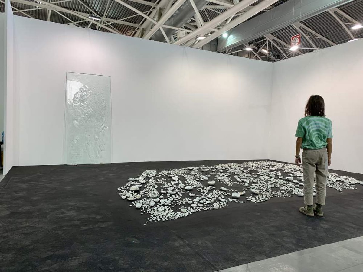 Work by Kate Newby at the stand of Art Concept at Artissima 2022.