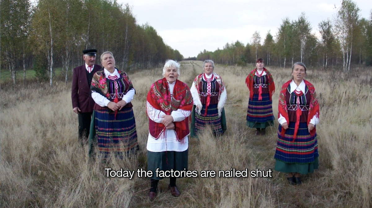 Alicja Rogalska's video Broniow Song (2012) is one of 42 works in the collection Courtesy of the artist