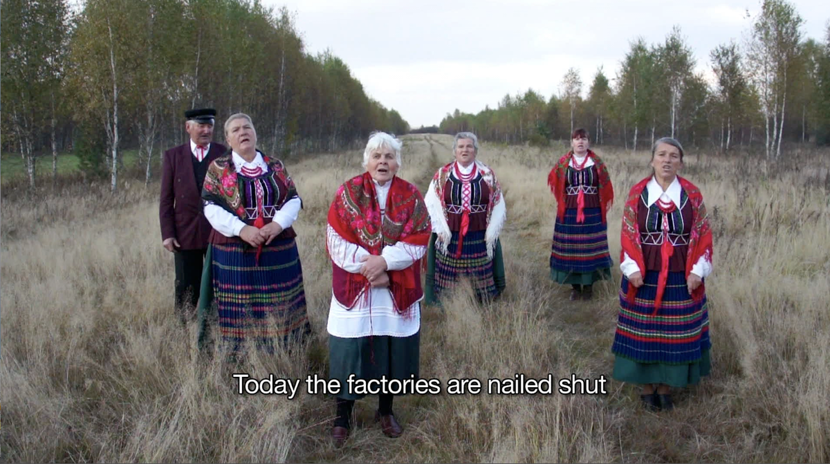 Alicja Rogalska's video Broniow Song (2012) is one of 42 works in the collection Courtesy of the artist