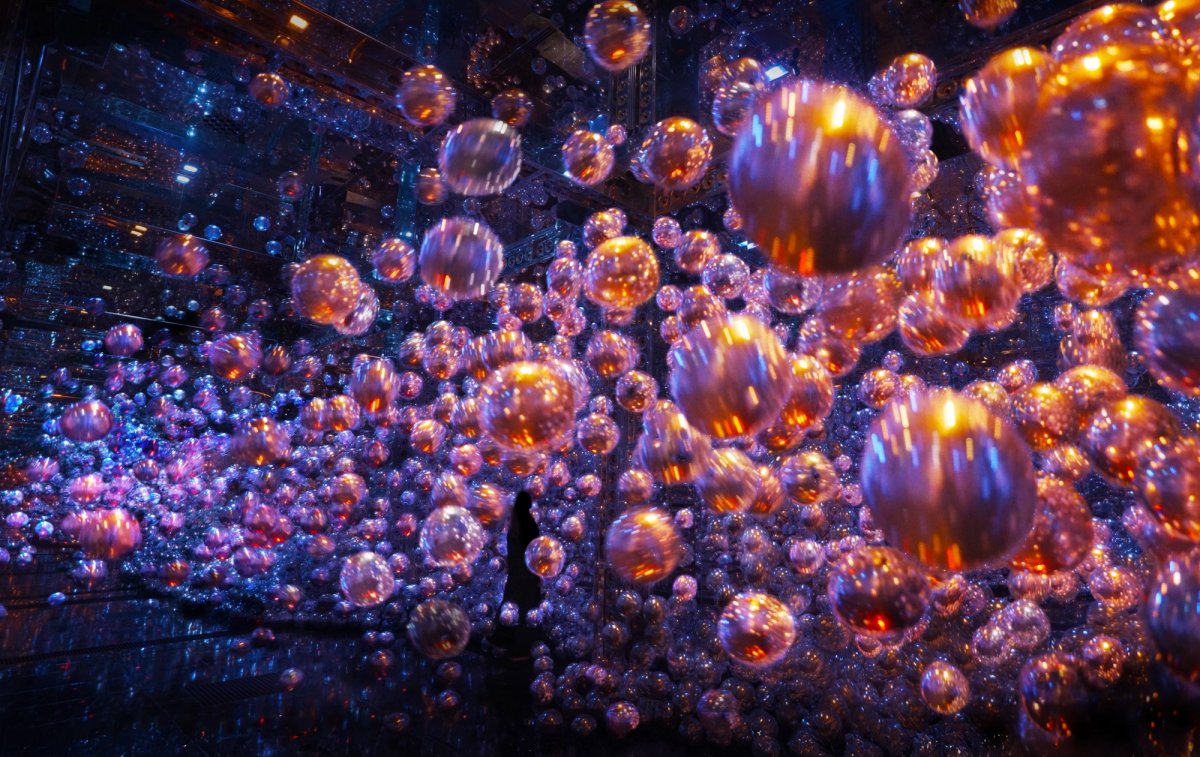 teamLab, Morphing Continuum, 2025, Installation, Sound: Hideaki Takahashi © teamLab, courtesy Pace Gallery