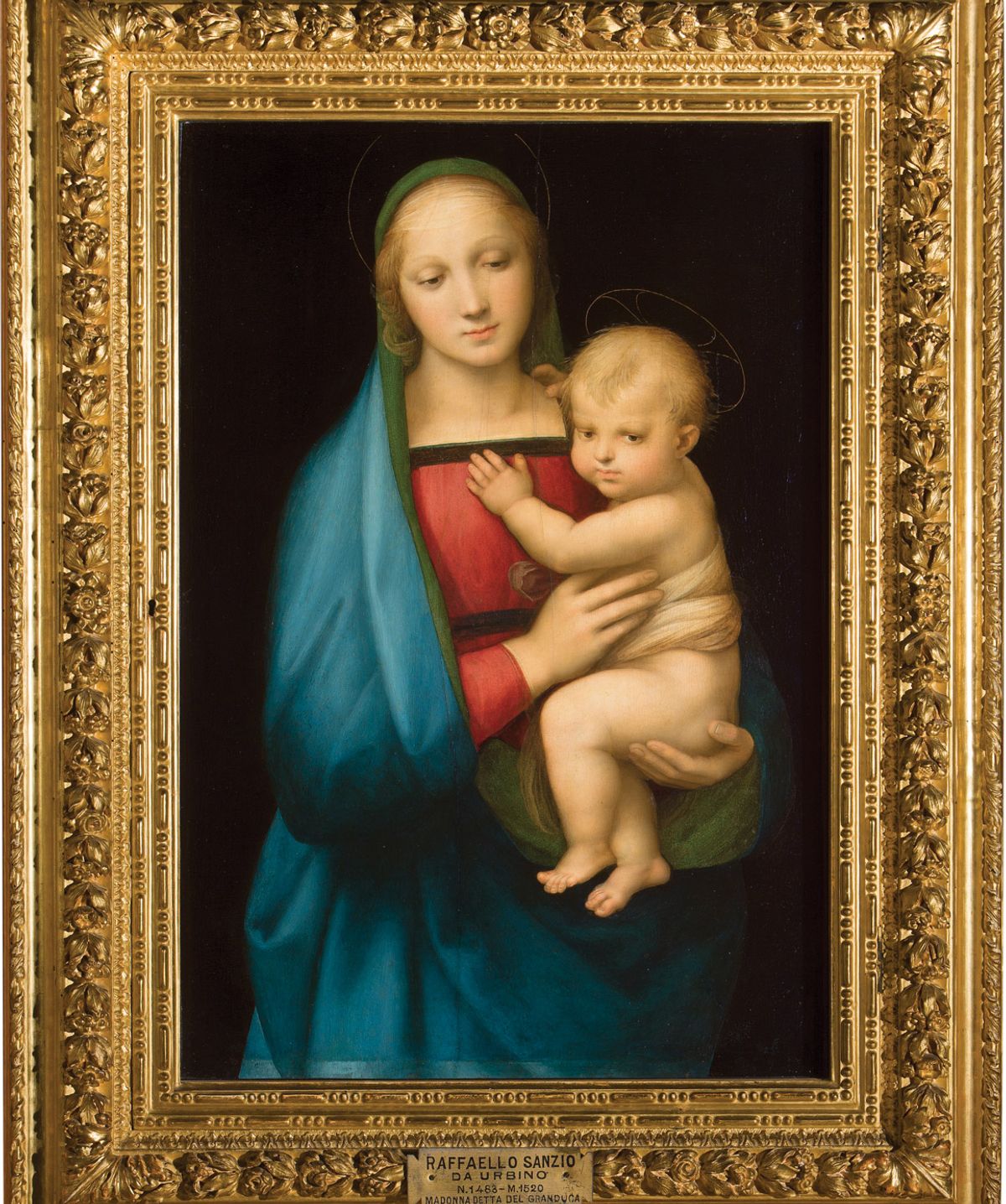 Madonna del Grandluca (around 1505-06) © Palatine Gallery. Case: courtesy of the Museo Nacional del Prado