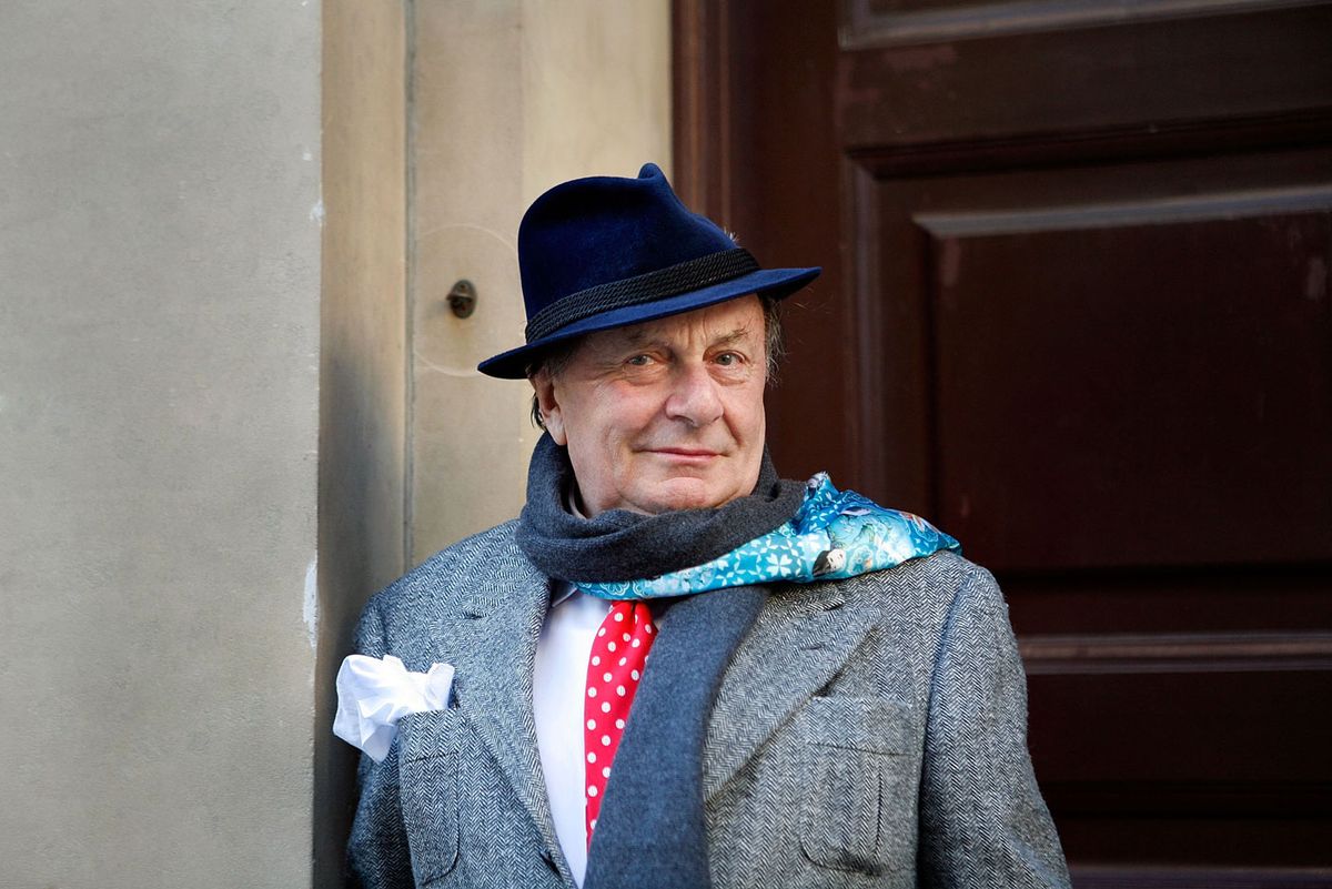 A connoisseur who was always in on the joke: Barry Humphries in his familiar fedora Photo by Hannah Mason/WireImage