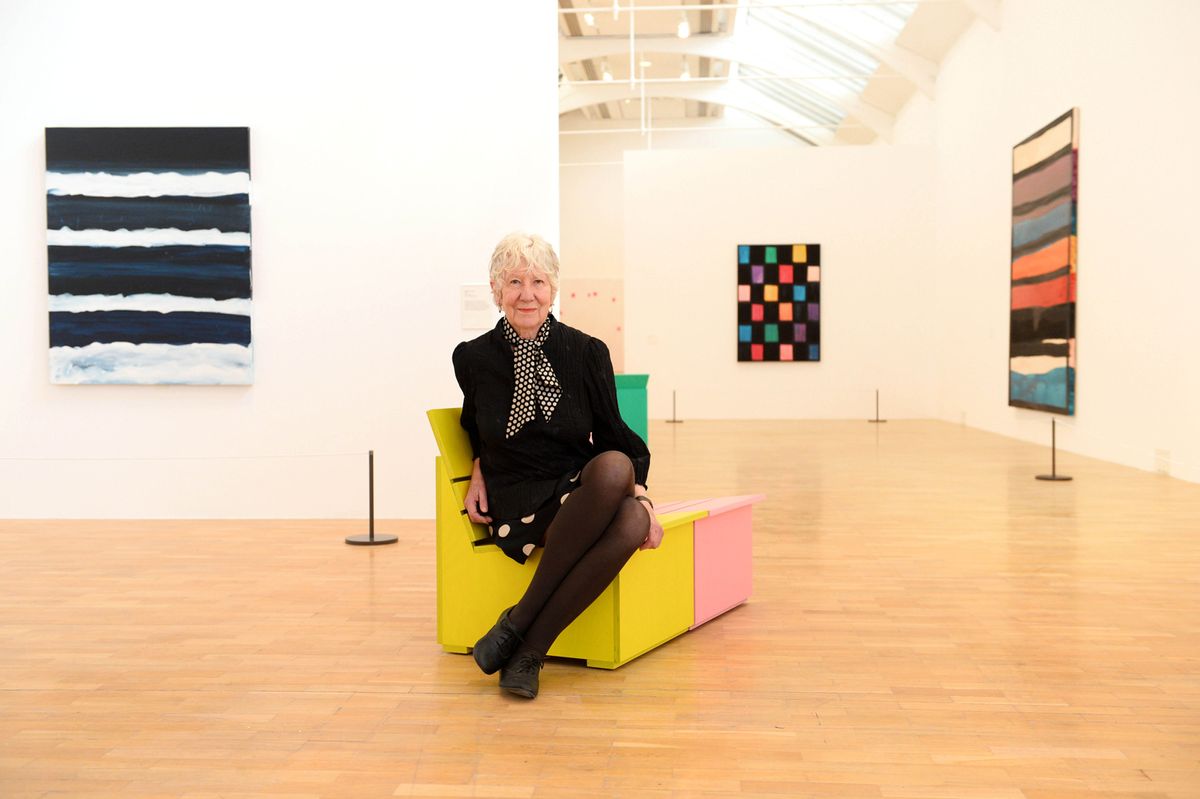 Mary Heilmann at the Whitechapel Gallery in 2016. Heilmann’s show Past Present Future at Hauser & Wirth Zurich is now online © Matt Crossick/PA Wire