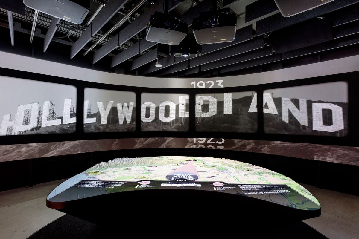 Installation view of Hollywoodland: Jewish Founders and the Making of a Movie Capital at the Academy Museum of Motion Pictures in Los Angeles Photo by: Josh White, JWPictures/©Academy Museum Foundation