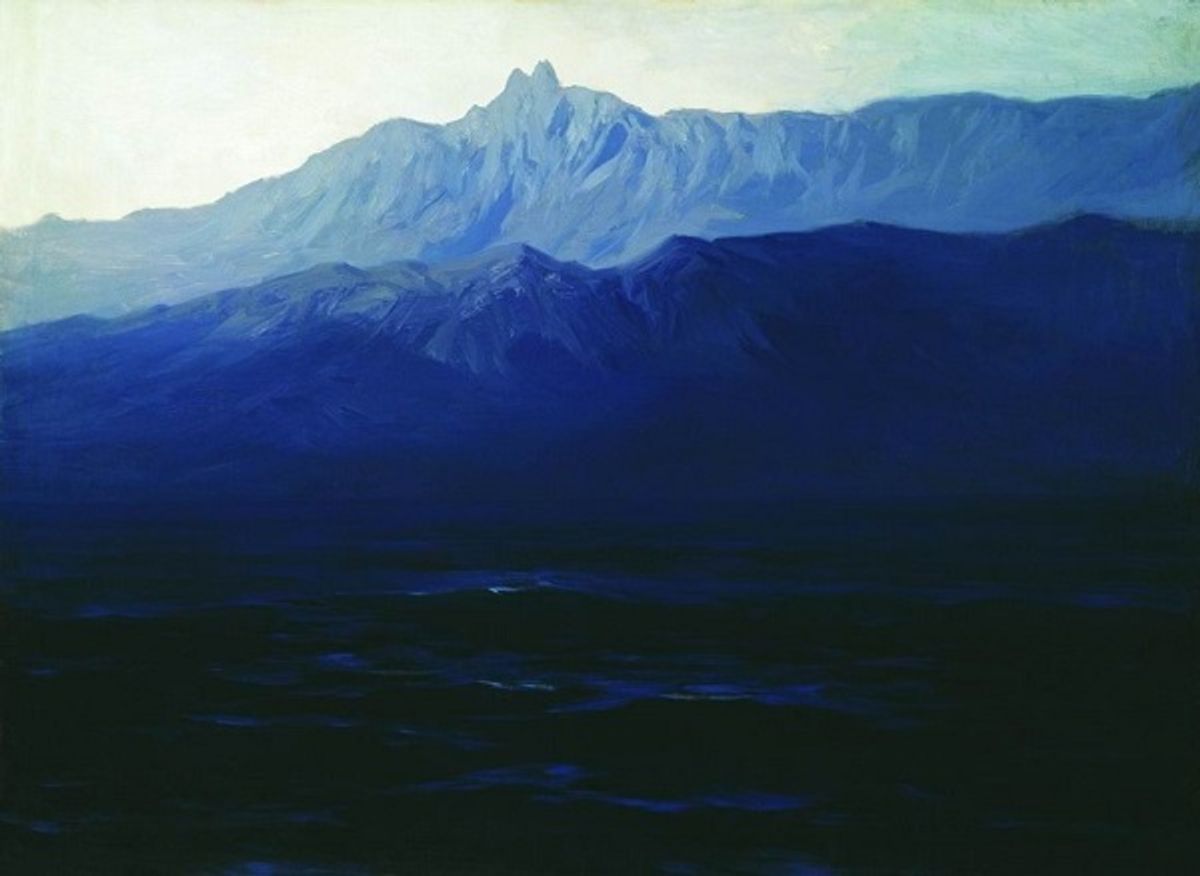 Arkhip Kuindzhi's Ai-Petri. Crimea (1898-1908) was taken off the wall at the State Tretyakov Gallery in Moscow © State Tretyakov Gallery