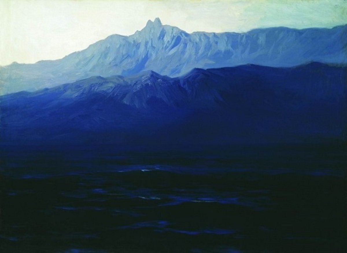 Arkhip Kuindzhi's Ai-Petri. Crimea (1898-1908) was taken off the wall at the State Tretyakov Gallery in Moscow © State Tretyakov Gallery