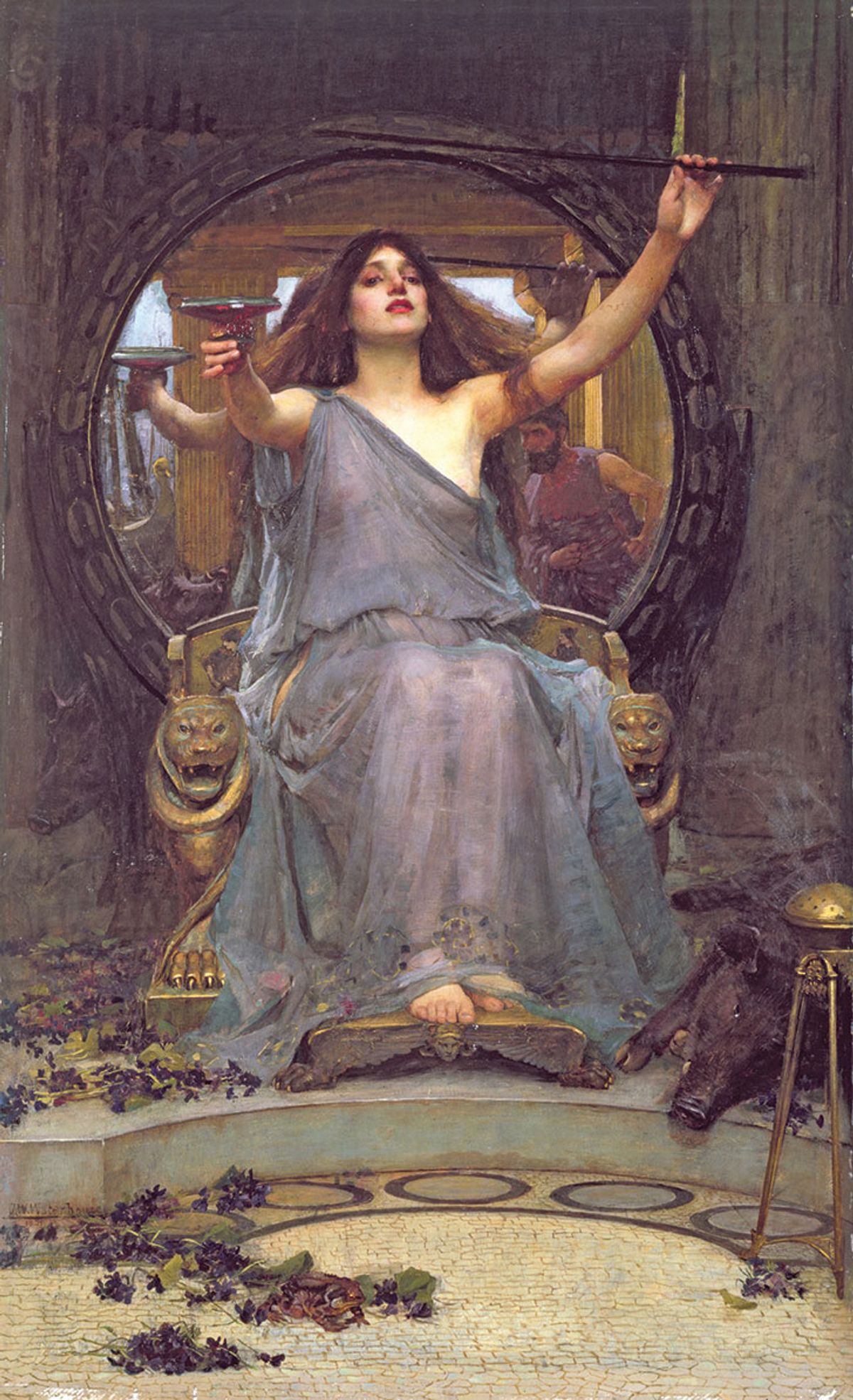 Waterhouse’s Circe offering the cup to Ulysses (1891) is typical of the eroticism in the work of some 19th-century male artists

© Gallery Oldham; bridgemanart.com


