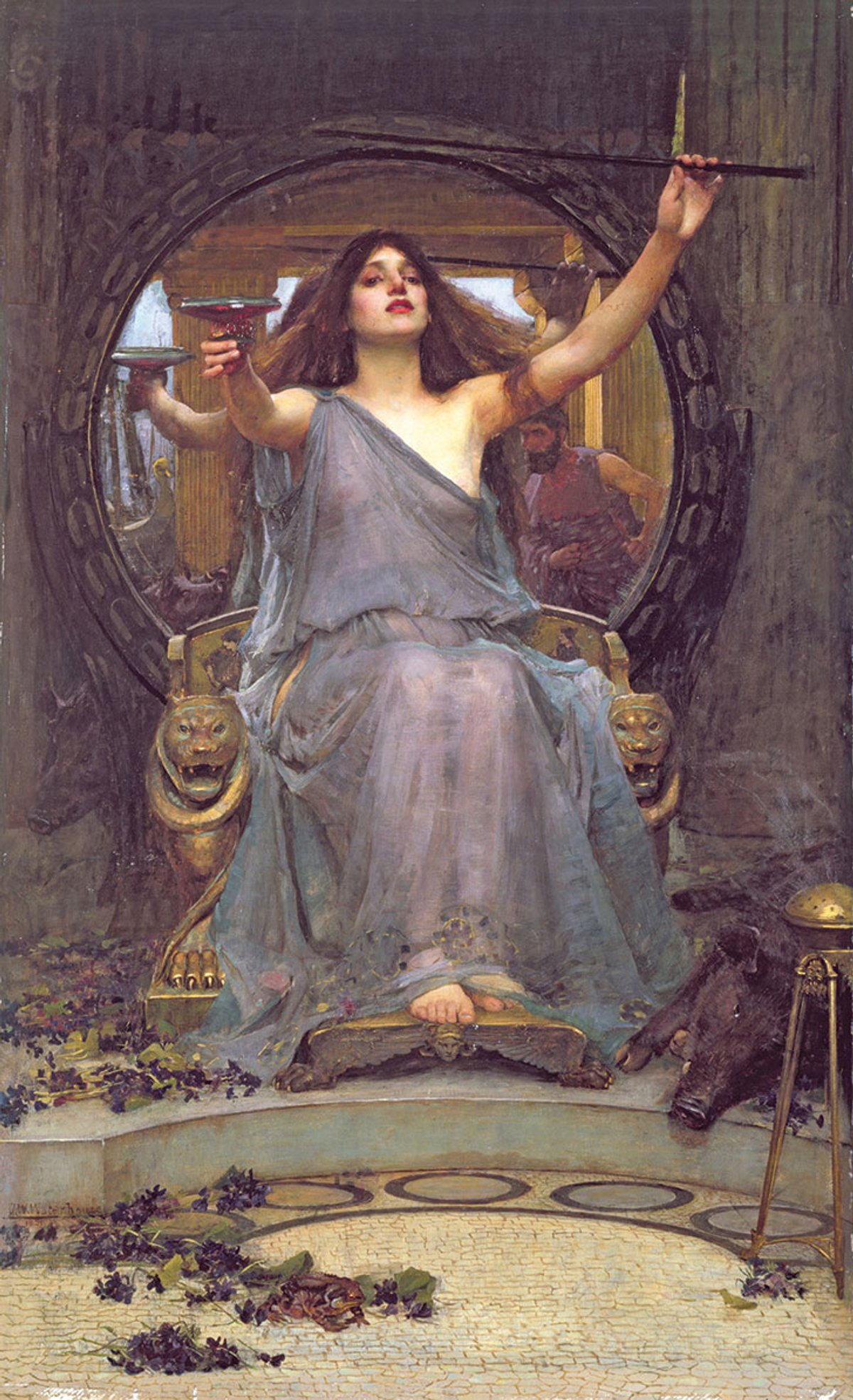 Waterhouse’s Circe offering the cup to Ulysses (1891) is typical of the eroticism in the work of some 19th-century male artists
© Gallery Oldham; bridgemanart.com