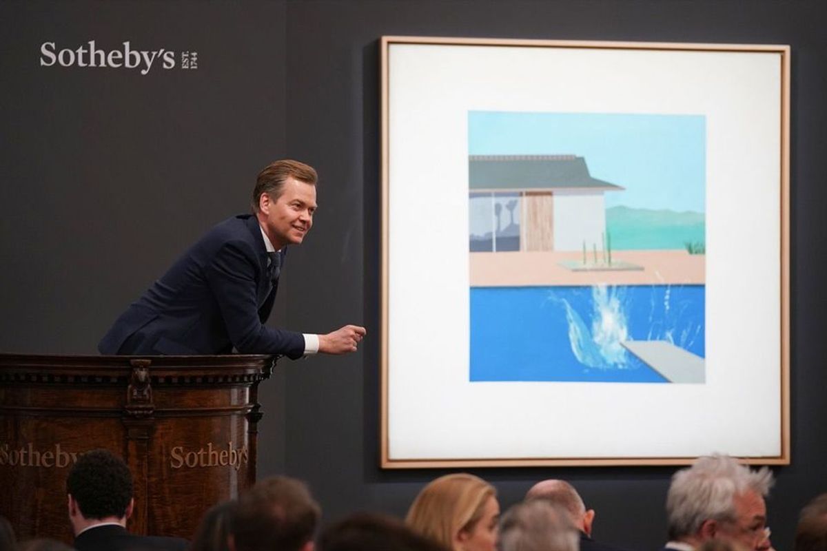 David Hockney's The Splash (1966) sold at Sotheby's earlier this year Courtesy of Sotheby's