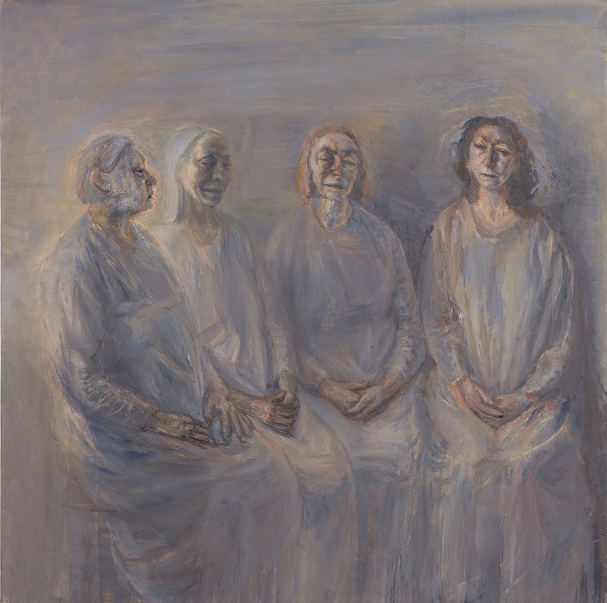 My Sisters in Mourning (2015) was painted after the death of Celia Paul’s mother Courtesy of Victoria Miro