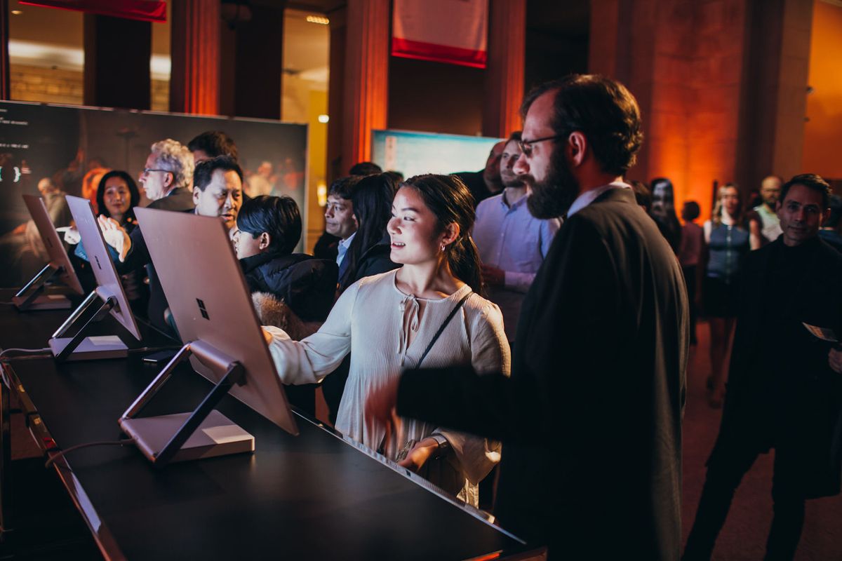 The scene at the Metropolitan Museum of Art on Monday night Victor Castro