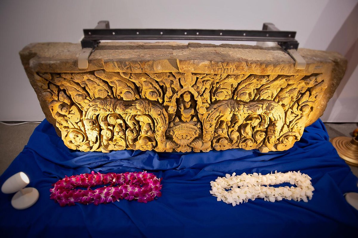 One of the stolen lintels turned over to Thailand after decades on view at the Asian Art Museum of San Francisco US Immigration and Customs Enforcement (ICE)