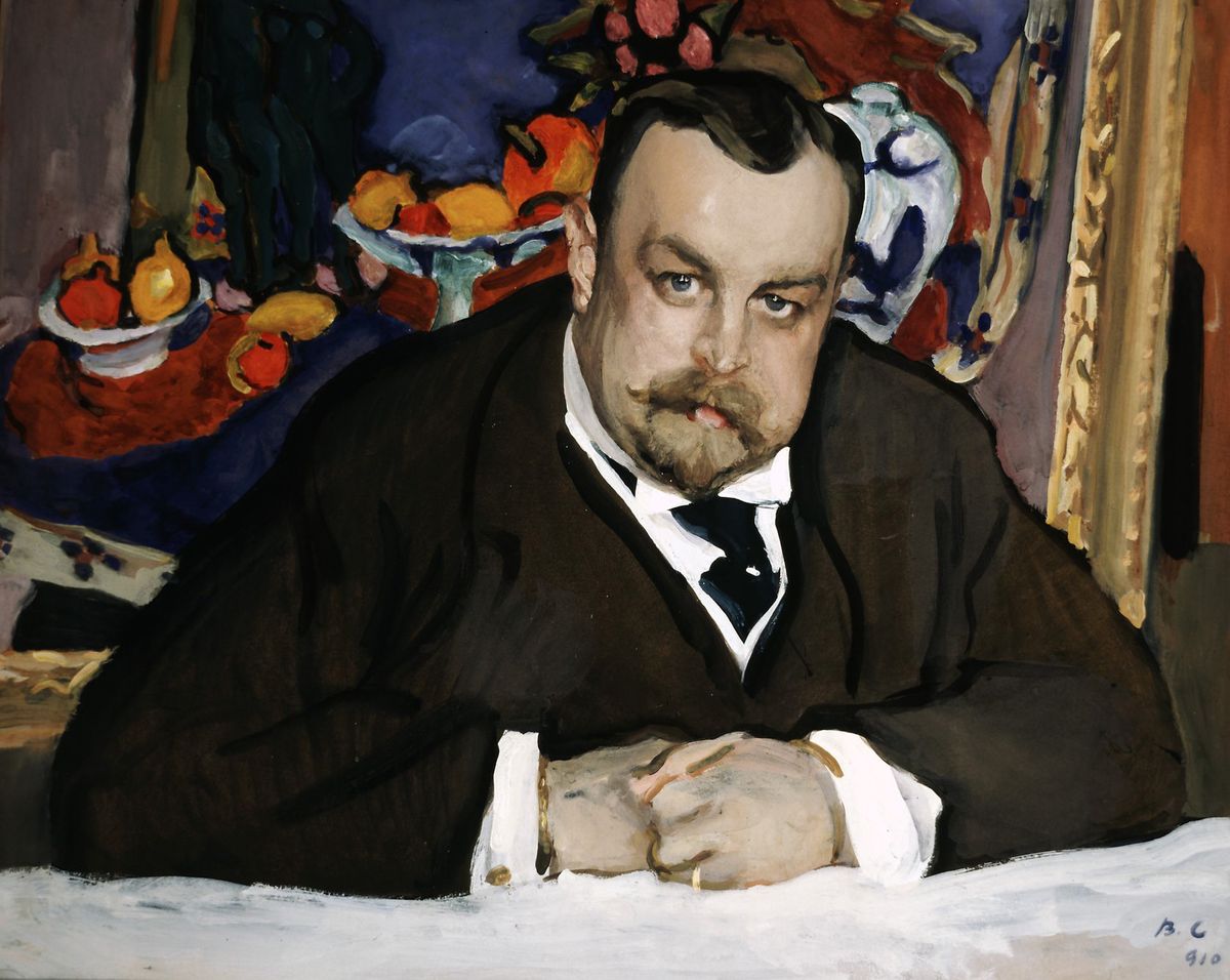 Valentin Serov's Portrait of the Collector of Modern Russian and French Paintings, Ivan Abramovich Morozov (1910), one of around 200 works featured in a major exhibition at the Fondation Louis Vuitton in Paris Photo: © State Tretyakov Gallery