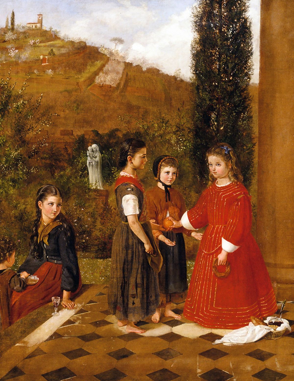 Francesca Alexander’s Charity (1861). Alexander was born Esther Francis, but later Italianised her name Photo: courtesy of Sotheby’s