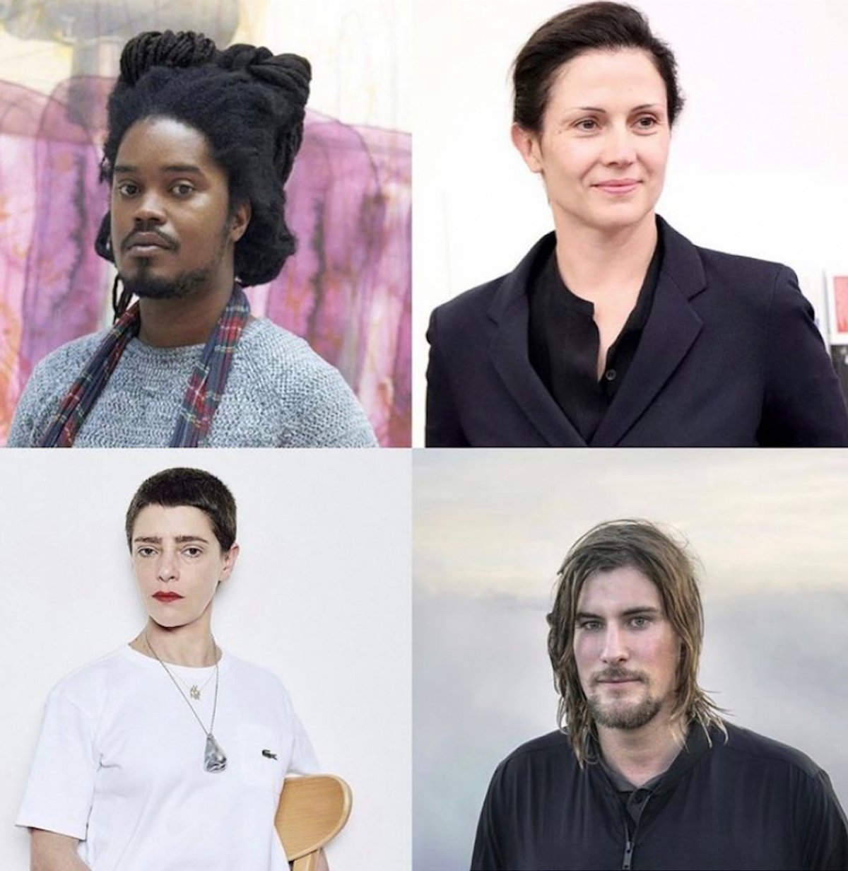 (Left to right, top to bottom) Julien Creuzet, Isabelle Cornaro Lili Reynaud-Dewar, Julian Charrière © ADIAF