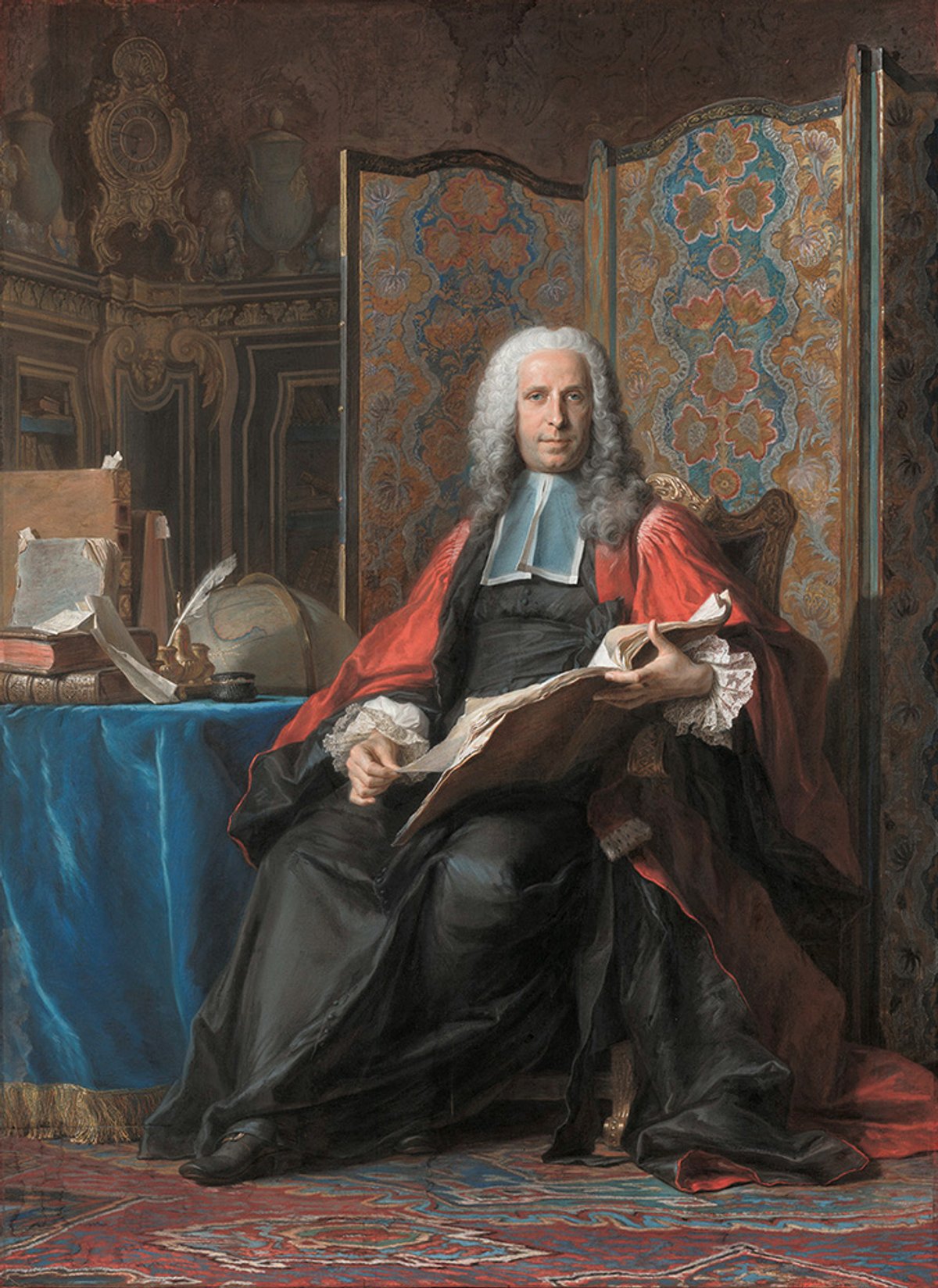 De La Tour revised the composition  by pasting sheets of paper over existing ones J. Paul Getty Museum