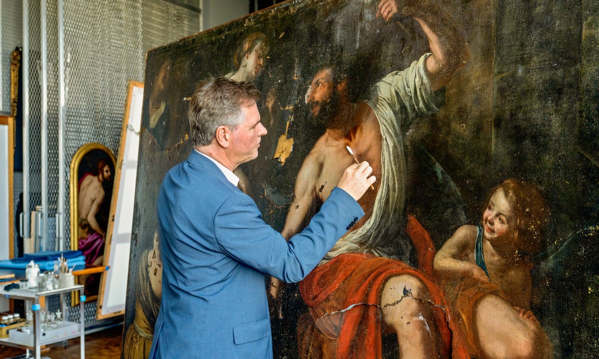 Painting damaged in Beirut blast identified as a work by Artemisia Gentileschi Painting damaged in Beirut blast identified as a work by Artemisia Gentileschi