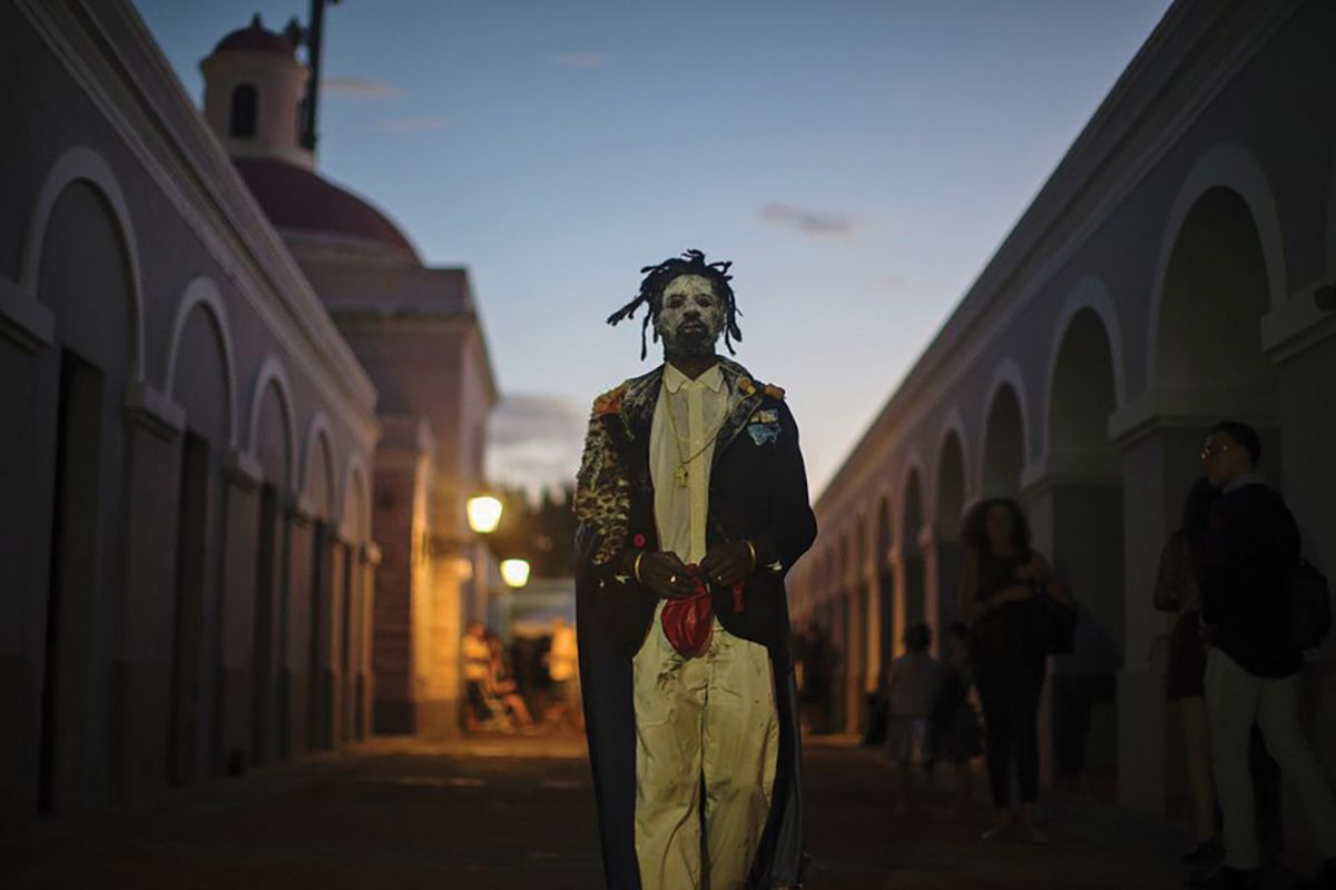 Performance work staged at last year’s Meca art fair Raquel Perez-Puig