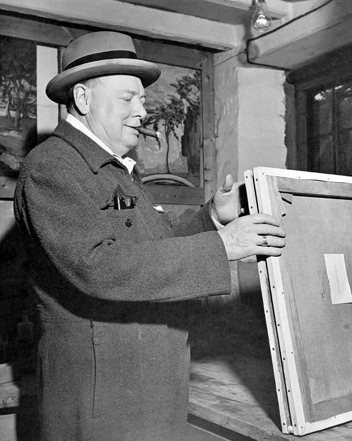 Churchill was himself a talented amateur artist, in 1948 writing a book on the subject, Painting as a Pastime Fremantle; Alamy Stock Photo