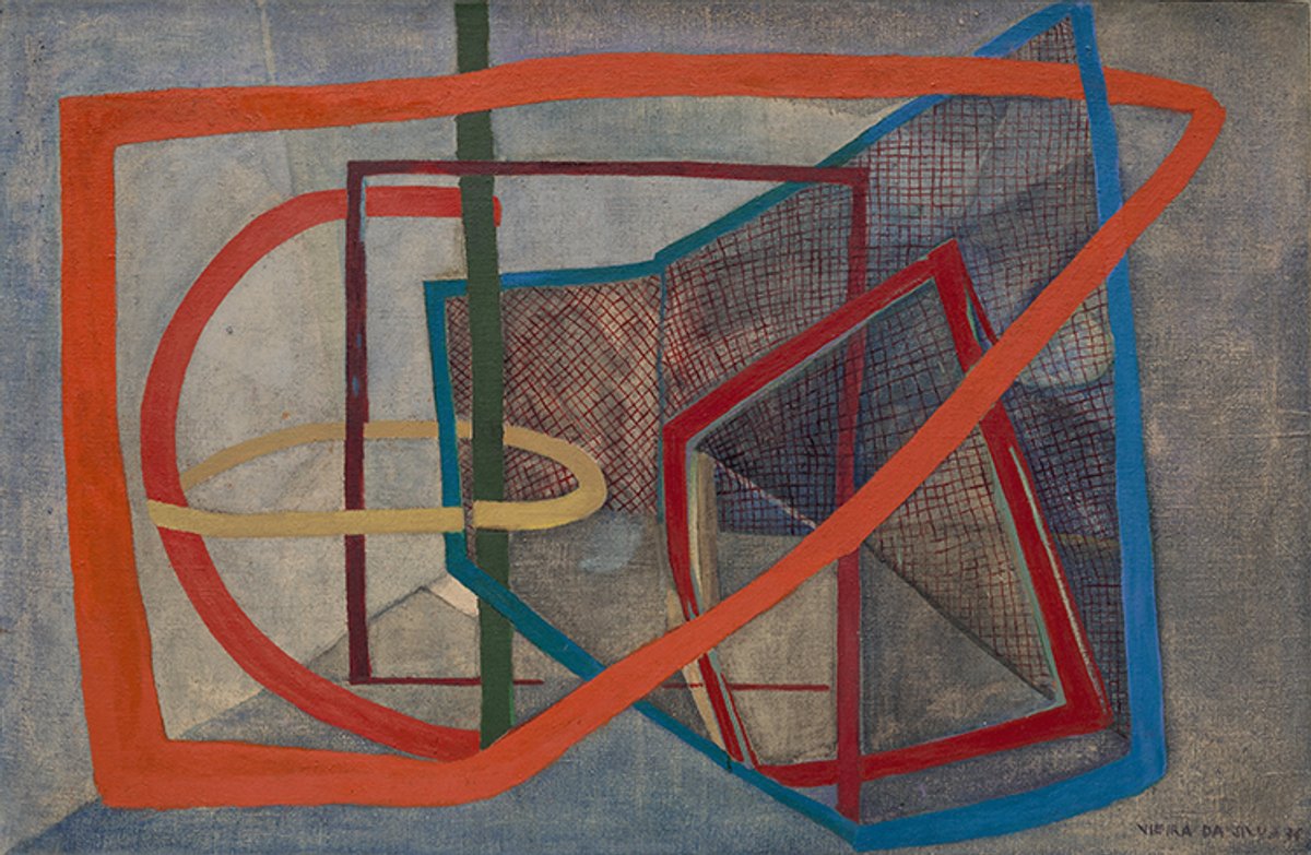 “That soft spot where abstraction meets figuration”: Maria Helena Vieira da Silva’s Composition (1936) Photo: Kristopher McKay. © Solomon R. Guggenheim Foundation, New York