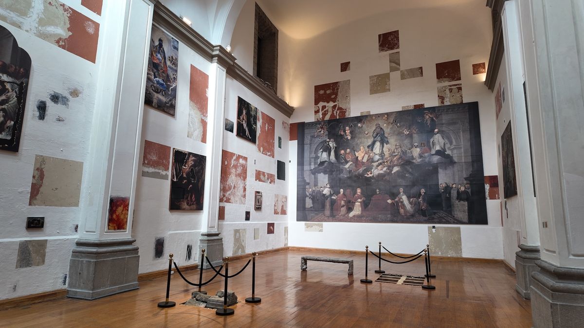 Installation view of Pablo Rasgado’s Pentimento (2026) at Laboratorio Arte Alameda, Mexico City Photo: Felipe Huerta, courtesy Laboratorio Arte Alameda