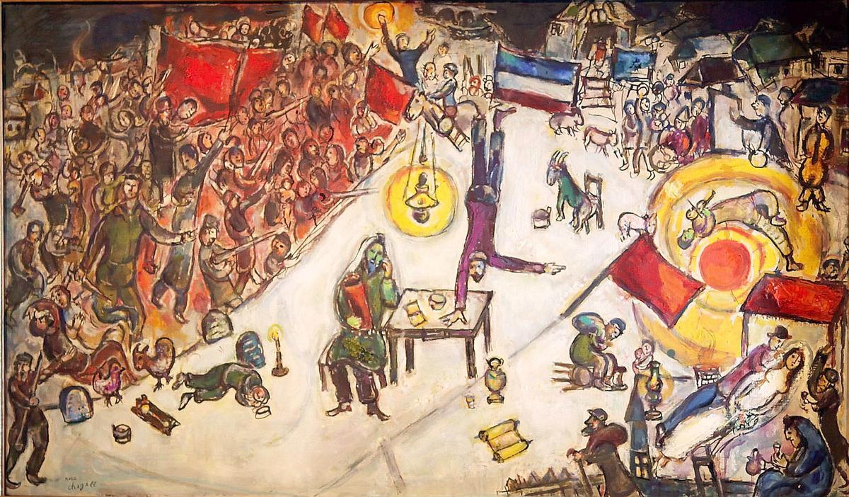 Marc Chagall's La Revolution, one of the paintings allegedly sold by Matthew Green