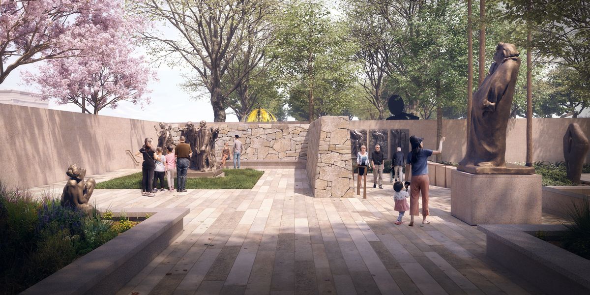 Rendering of the redesigned Hirshhorn Museum sculpture garden Courtesy of the Hirshhorn Museum and Sculpture Garden
