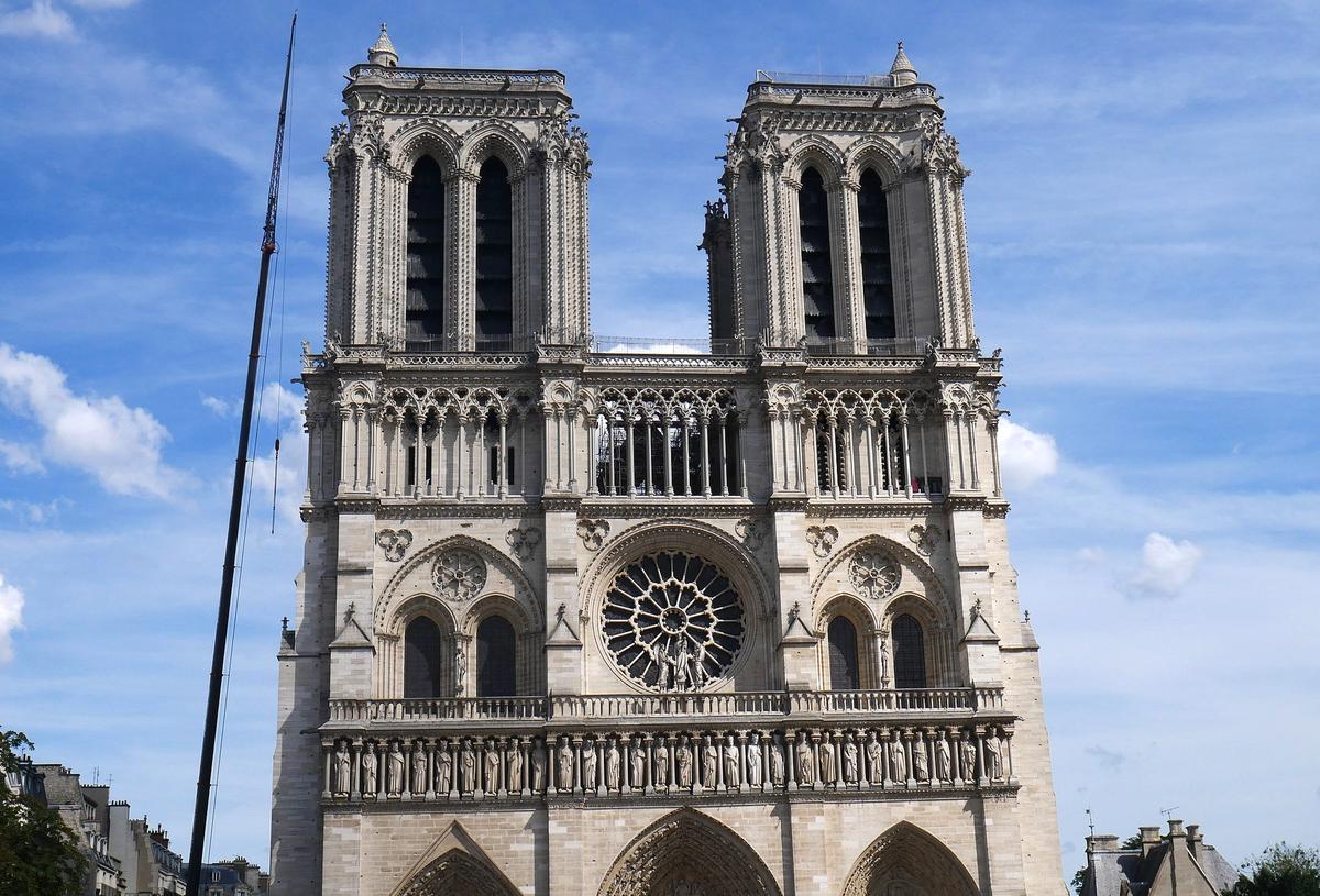 Paris's Notre Dame Cathedral after the devastating fire in 2019
Photo: Víctor Perea Ros via Wikimedia Commons