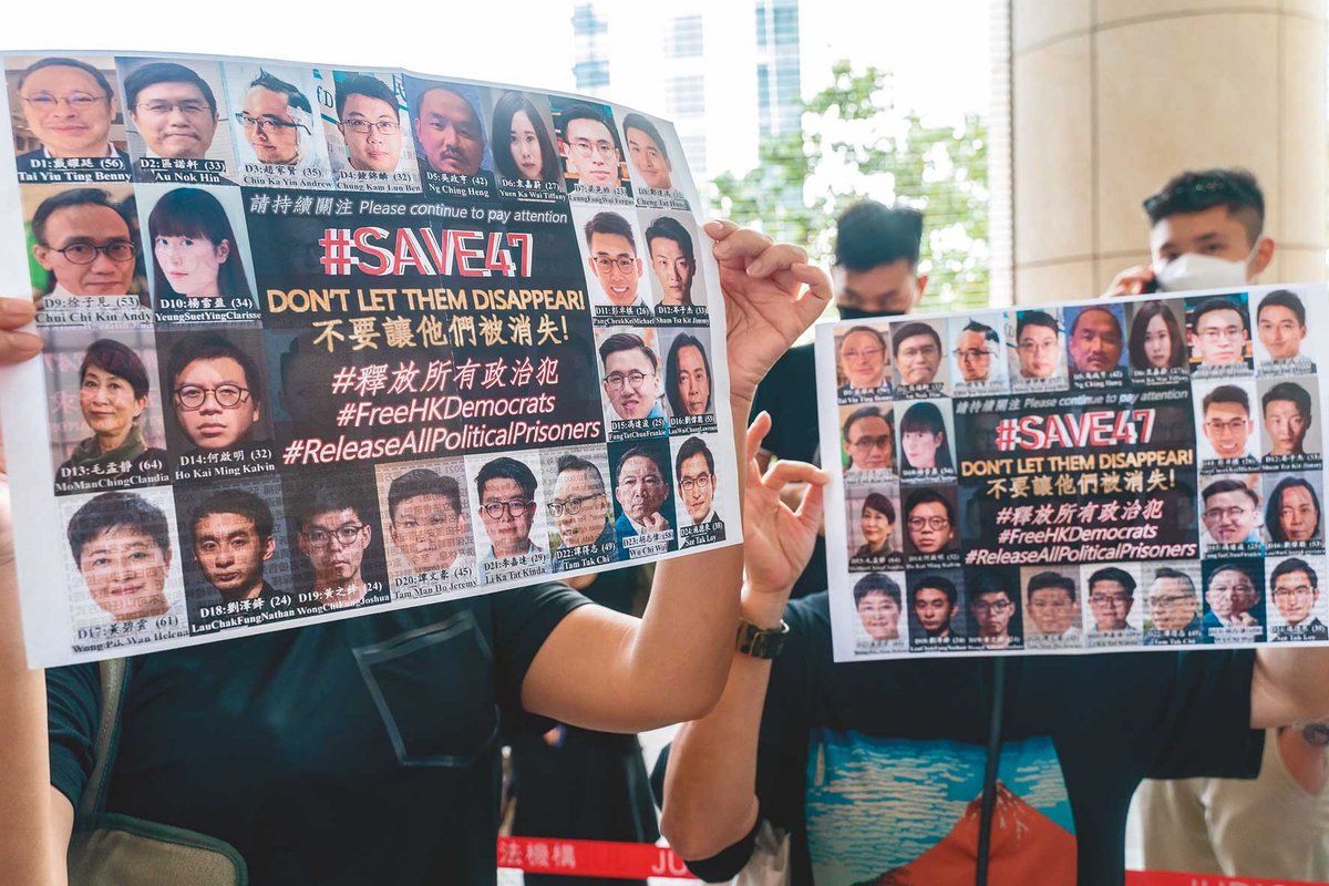 Art dealers don’t appear to have been put off visiting Hong Kong, despite the Chinese authorities having begun trials of the so-called “Hong Kong 47” group of pro-democracy activists
Photo: Anthony Kwan/Getty Images