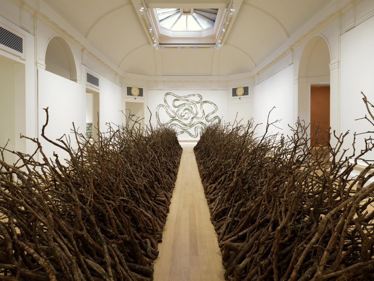 Andy Goldsworthy, Oak Passage. 2025 and Ferns, 2025
Courtesy of the Artist