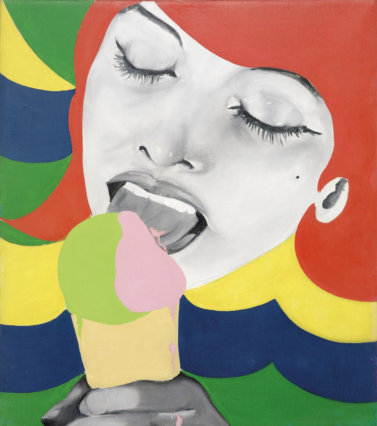 Ice Cream 1 (1964) by the Belgian Pop artist Evelyne Axell Courtesy of König Galerie