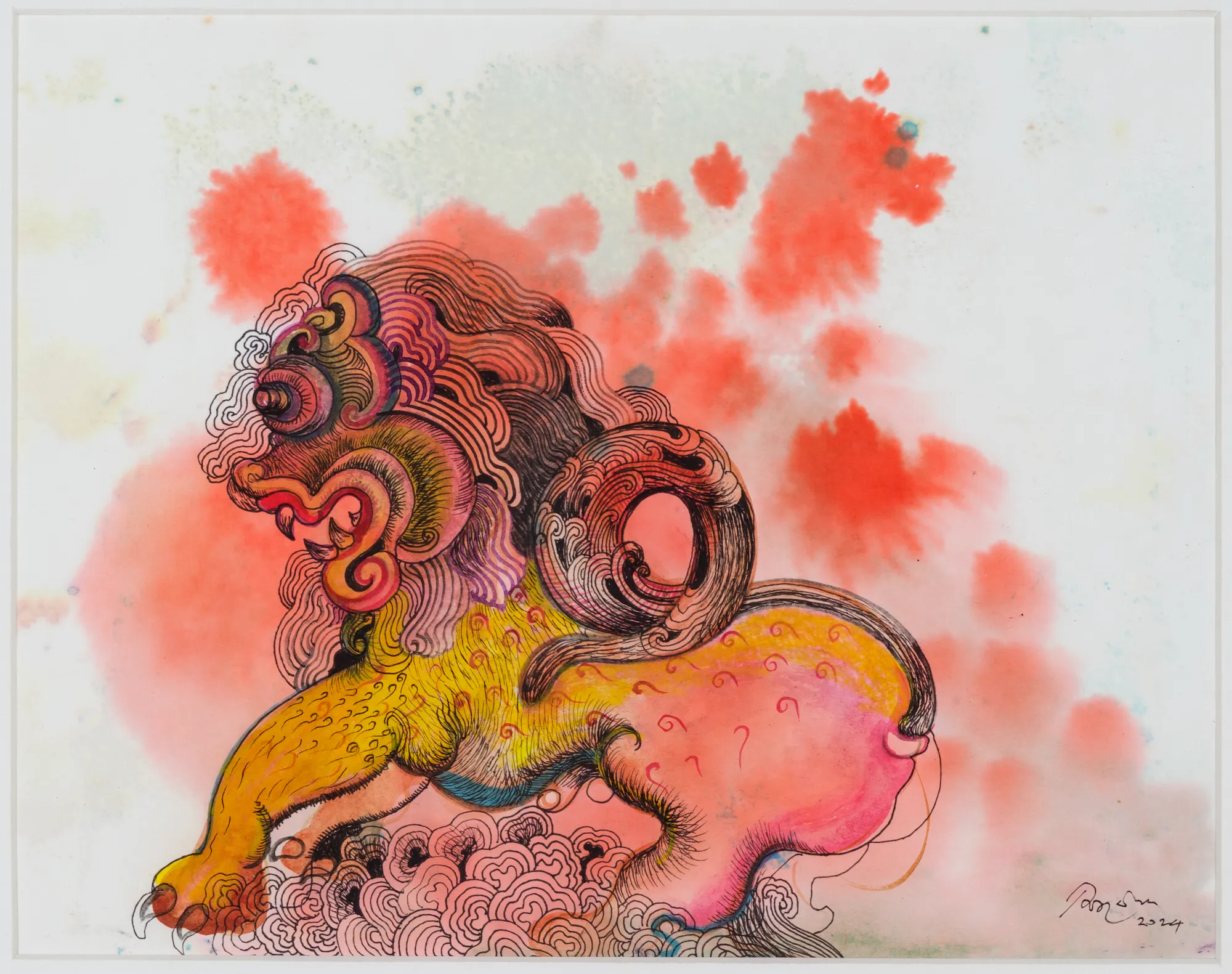 Pala Pothupitiye’s Lion (2024) Photo: Katie Jones-Weinert, courtesy Phoenix Art Museum