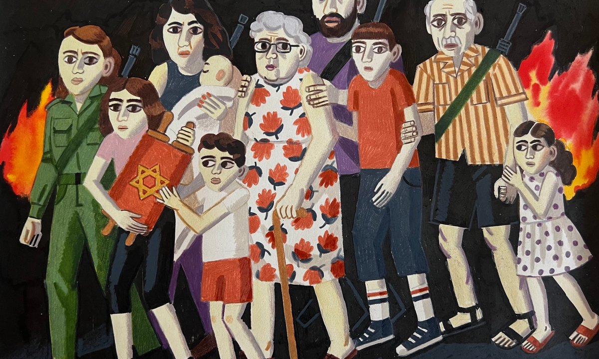 the Israeli artist drawing the traumatic events of 7 October