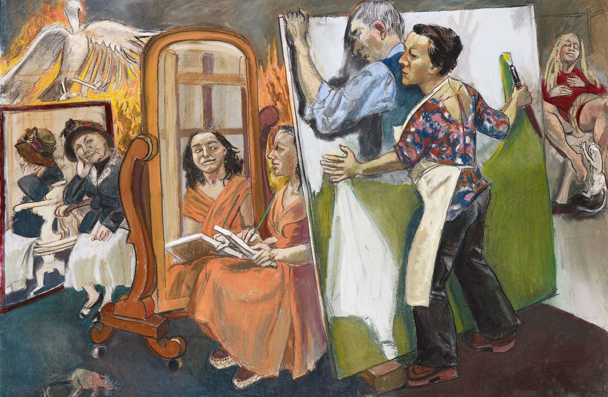 Paula Rego's Painting Him Out (2011) © Paula Rego. Courtesy Marlborough Fine Art