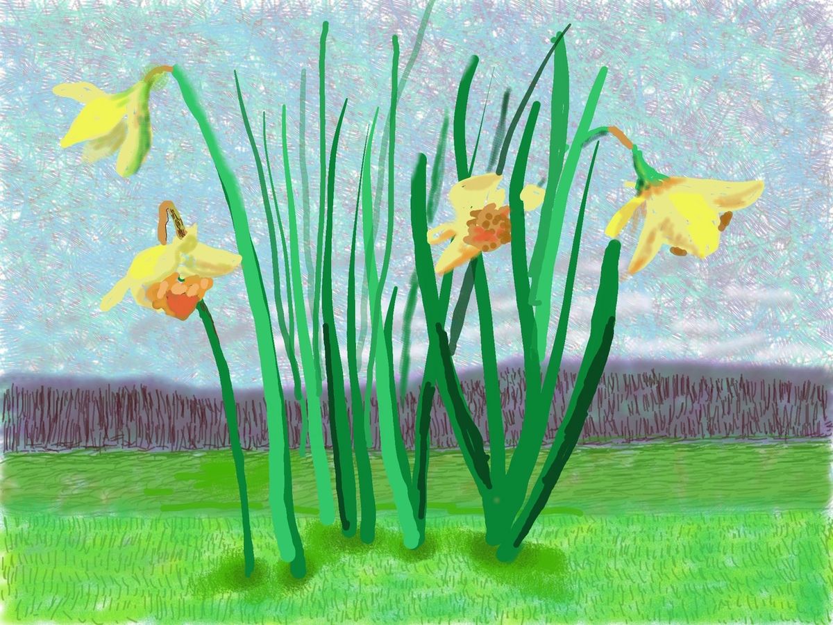 Do remember they can’t cancel the spring © David Hockney