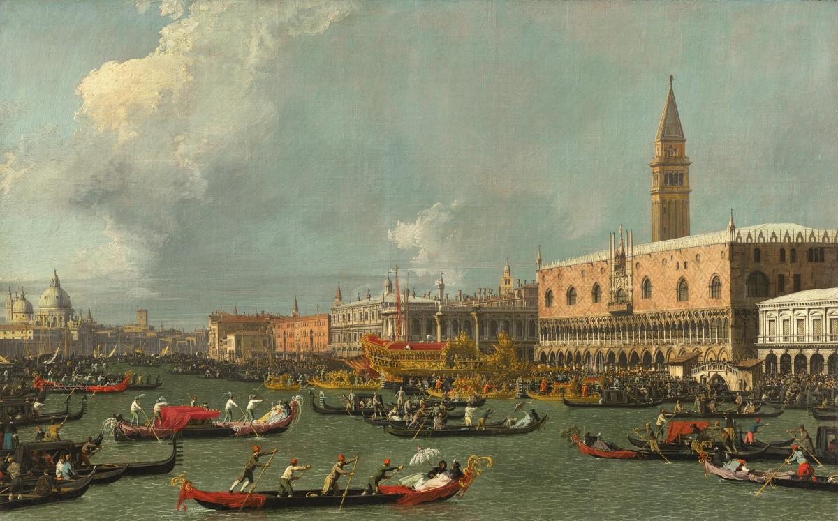 Canaletto, Venice, the Return of the Bucintoro on Ascension Day, around 1732 Courtesy Christie's