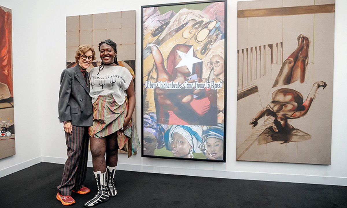Image accompanying source report: Okiki Akinfe Takes Inaugural £30,000 Frieze Emerging Artist Prize