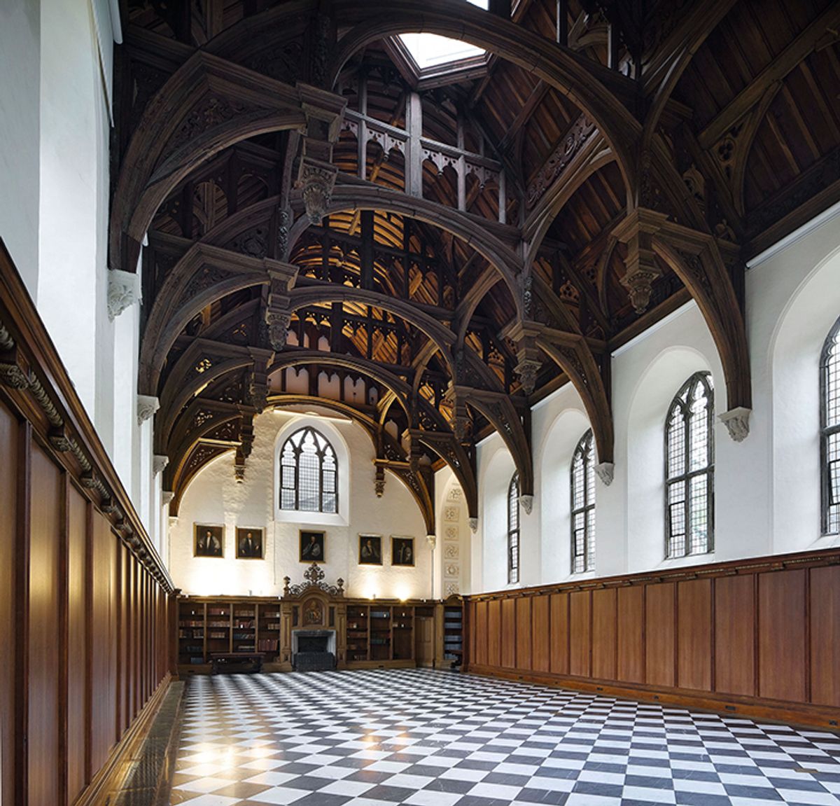 Fit for an archbishop: Lambeth Palace’s newly restored Great Hall, with its hammerbeam roof Photo © Hufton+Crow