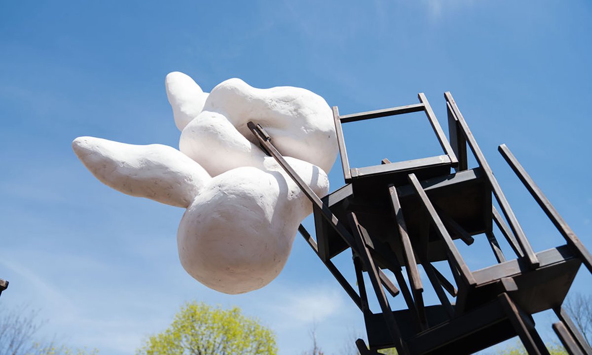 Phyllida Barlow’s remaining, irreverent public artwork mission takes type in New York Phyllida Barlow’s remaining, irreverent public artwork mission takes type in New York