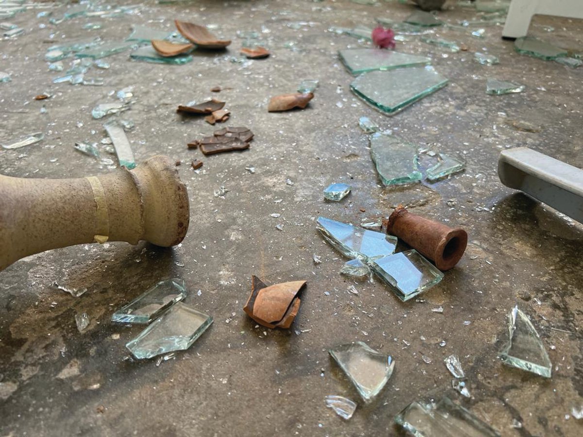 Al Qarara Cultural Museum, in southern Gaza, suffered serious damage, losing much of its pottery collection from the Byzantine period
Mohammad Abulehia; Al Qarara Cultural Museum